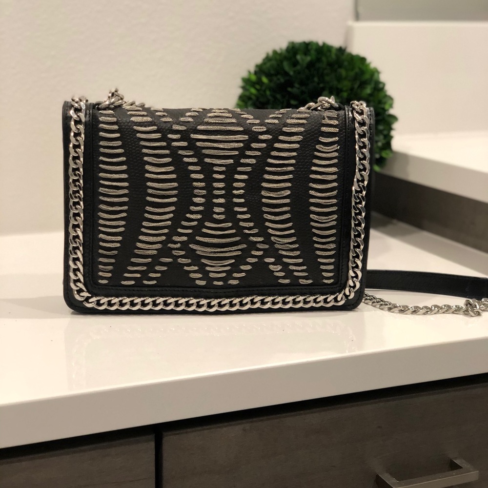 Zara genuine leather crossbody / shoulder bag